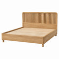 Bettgestell 160 x 200 cm Holz Natur mit Lattenrost skandinavischer Stil